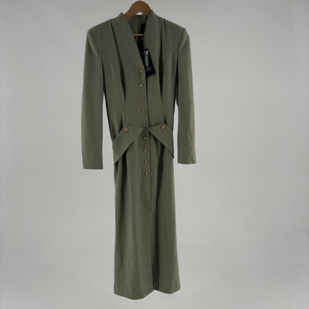 BGL Long Sleeve with Belt Midi Dress